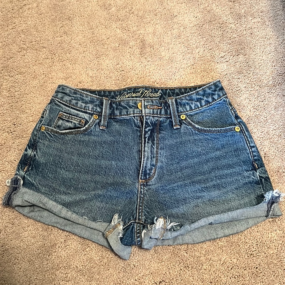 dark denim shorts, great condition!